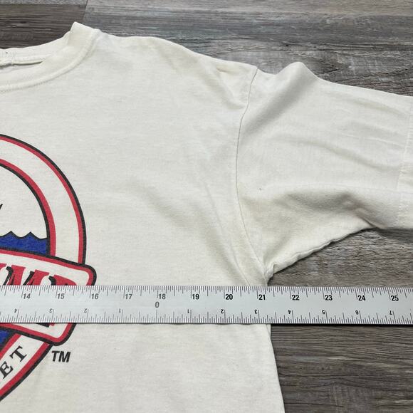 Vintage 1998 Bubba Gump Shrimp Co Chicago White Men L Forrest Gump Movie Tee - Picture 6 of 10